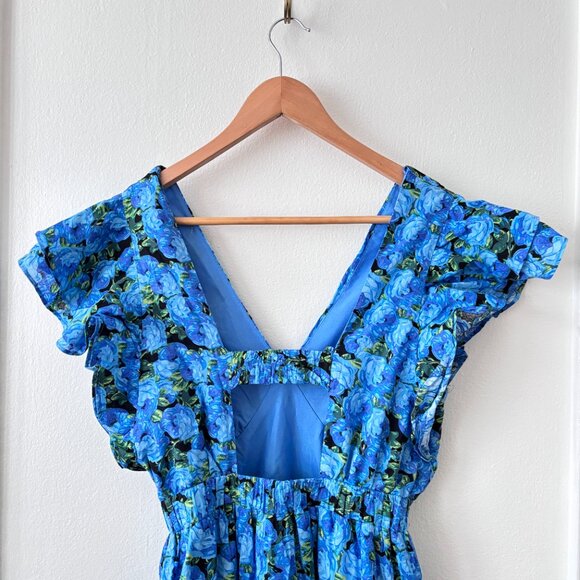 English Factory Printed Open Back Maxi Dress - Picture 11 of 12